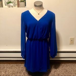 Royal Blue Flowy Express Dress